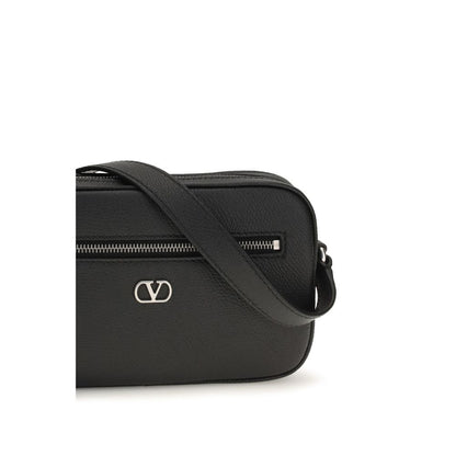 Bolso de Hombro Valentino Garavani en Piel Negra Colección Bos Taurus