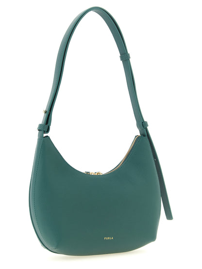 Sac à bandoulière bicolore Furla Goccia S en cuir de veau