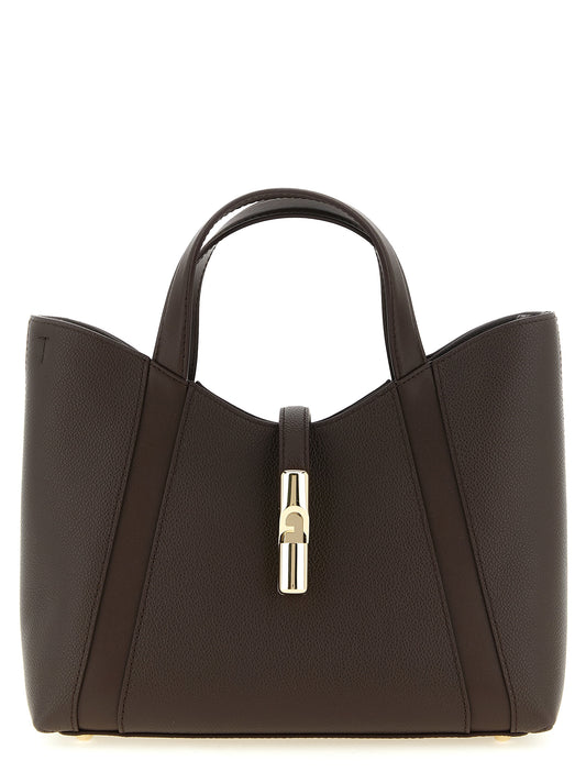 Furla Sac Goccia S En Cuir De Veau Marron