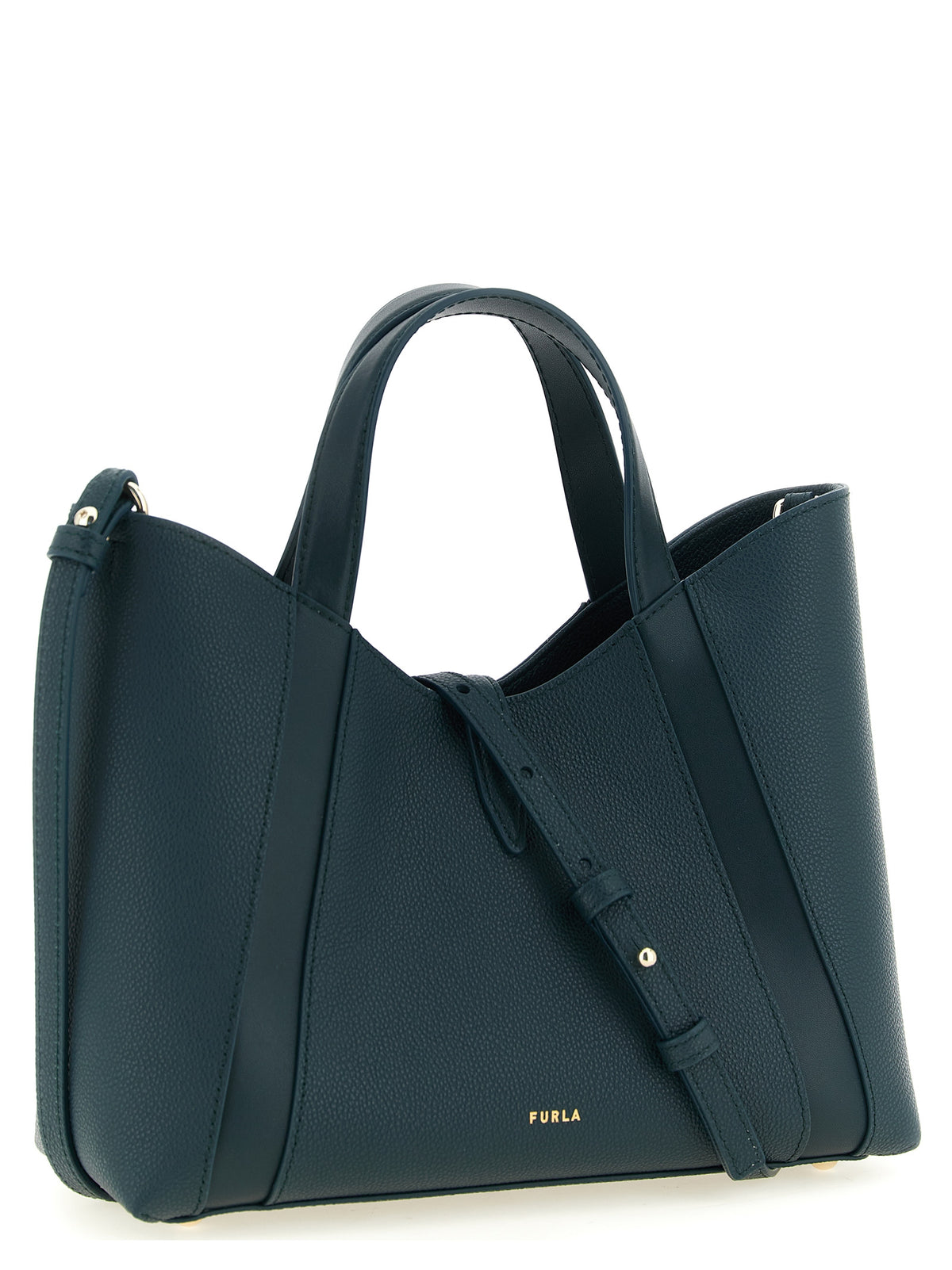 Sac cabas bicolore en cuir Furla