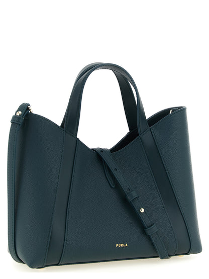 Sac cabas bicolore en cuir Furla