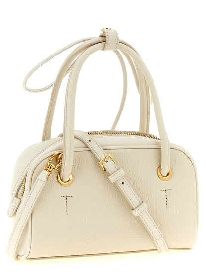 Sac À Main Furla Poppy S En Cuir De Veau Blanc
