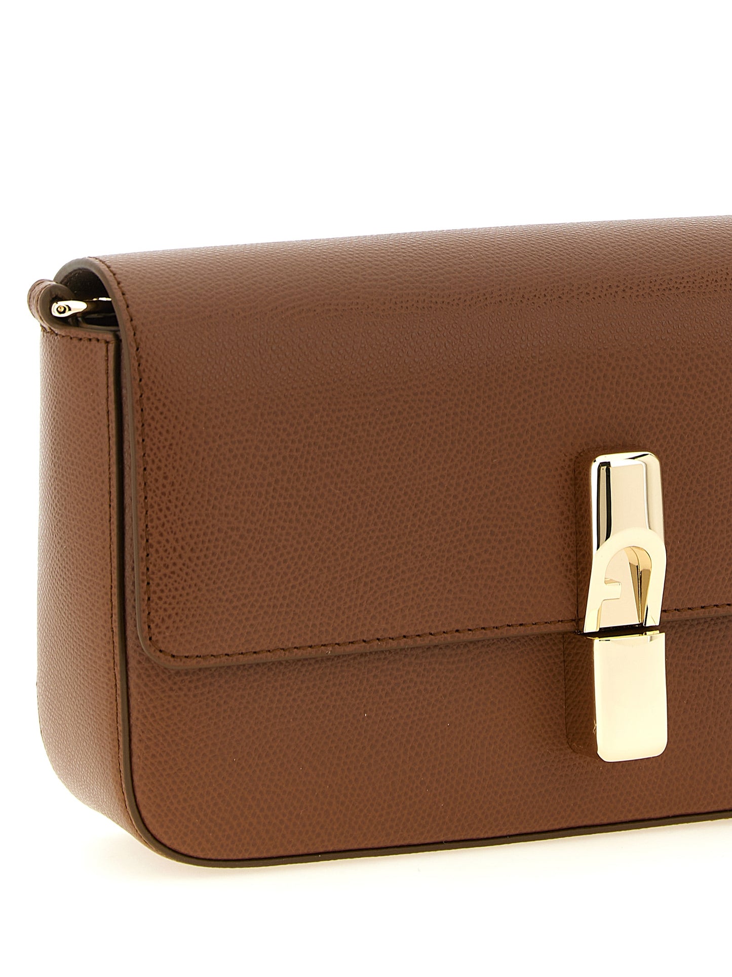 Bolso Cruzado Furla de Piel de Becerro Marrón
