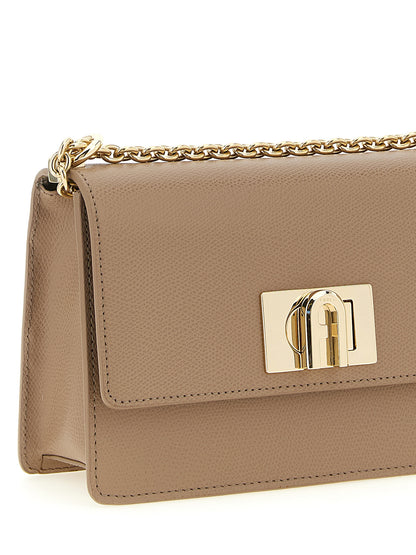 Furla Bolso Bandolera Piel VacunoBeige - Estructura Definida