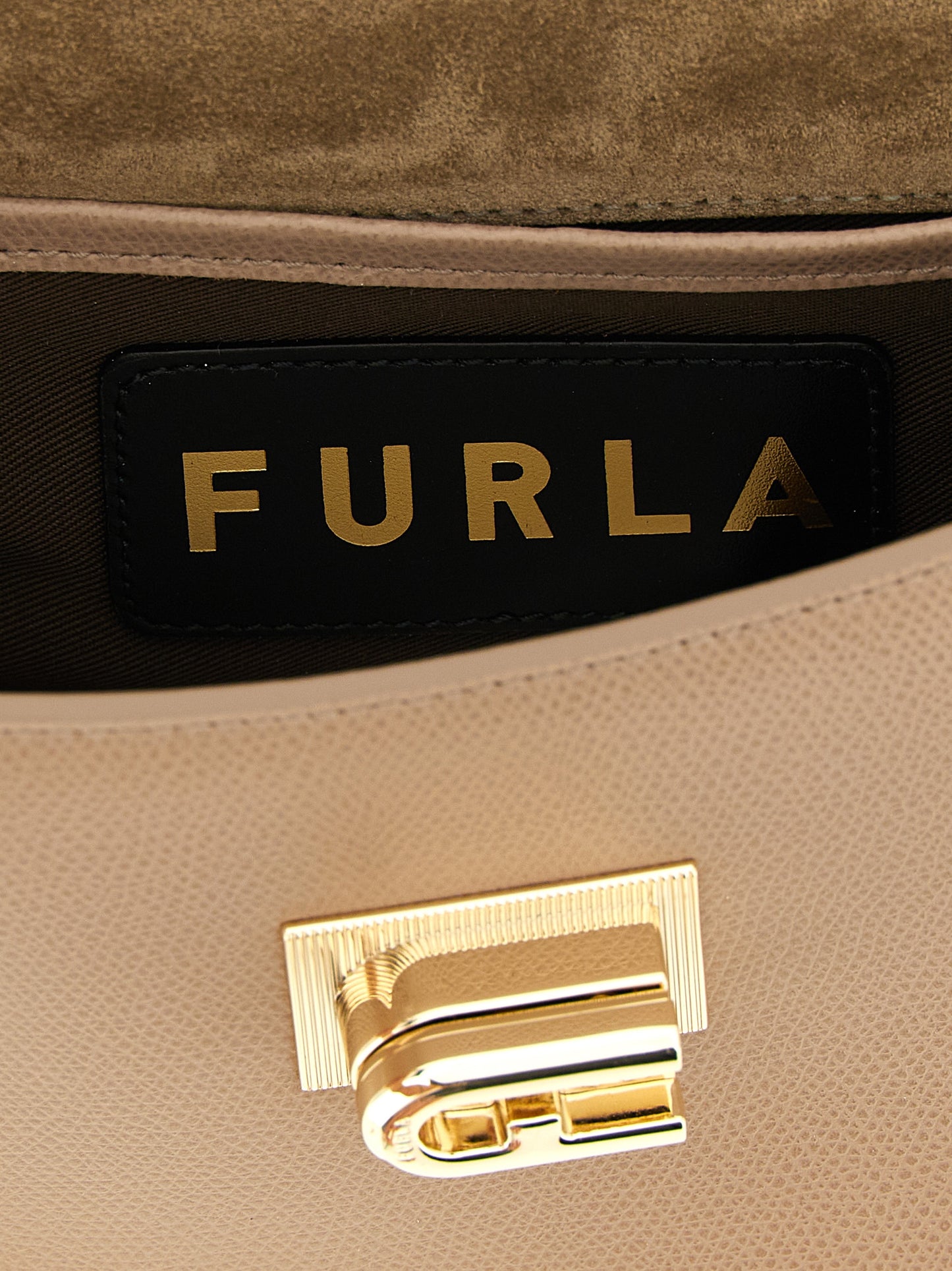 Furla Bolso Bandolera Piel VacunoBeige - Estructura Definida