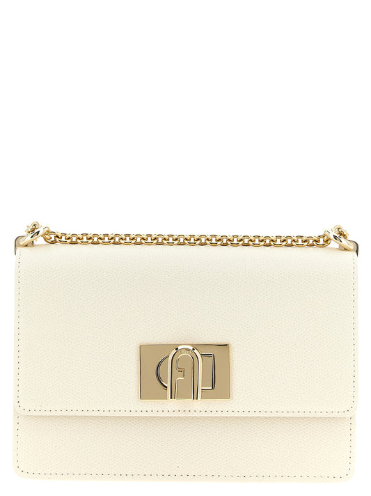 Bolso Bandolera Furla 1927 Mini De Piel De VacunoBlanca