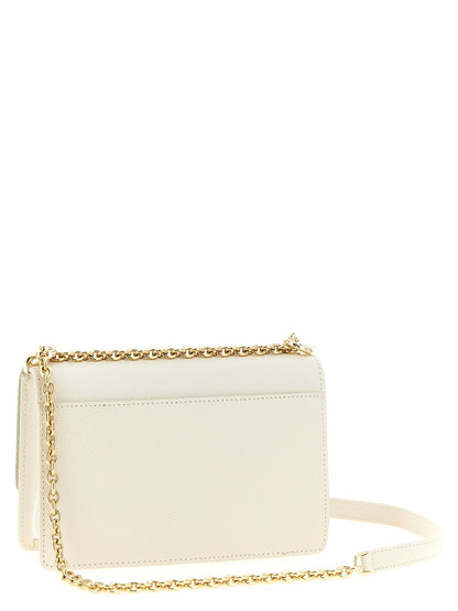 Mini sac bandoulière Furla 1927 en cuir de veau blanc
