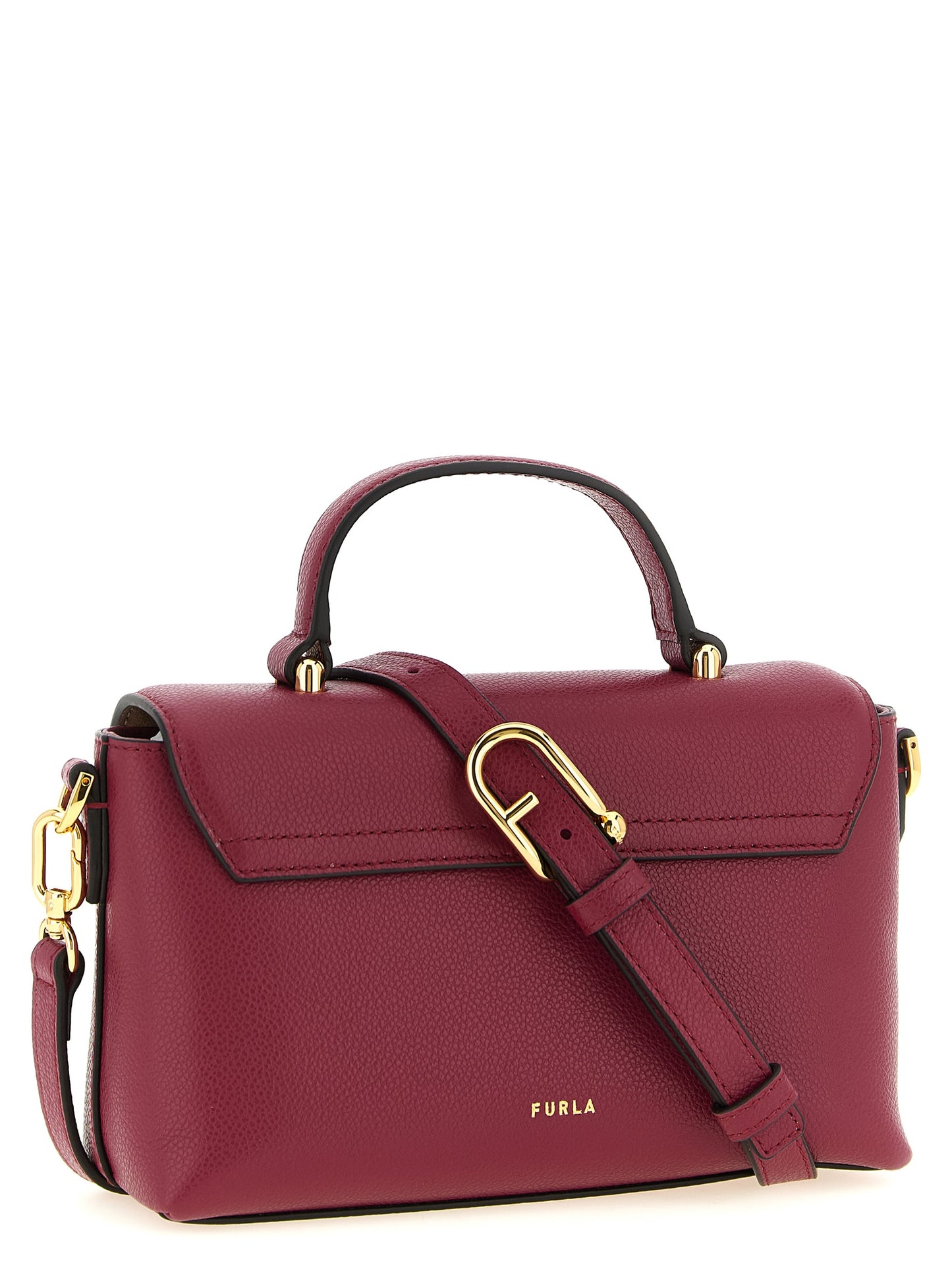 Bolso de mano Furla de piel de becerro multicolor