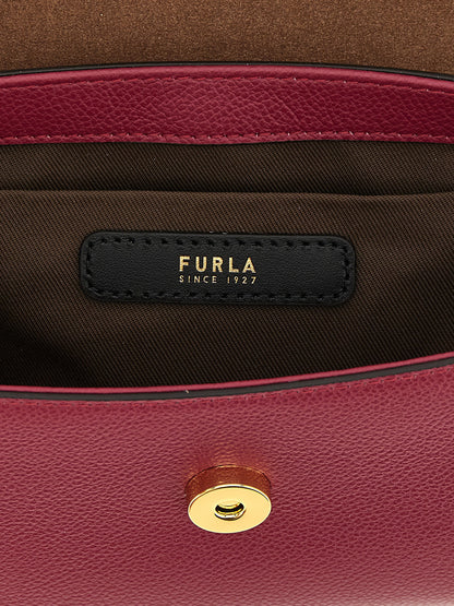 Bolso de mano Furla de piel de becerro multicolor