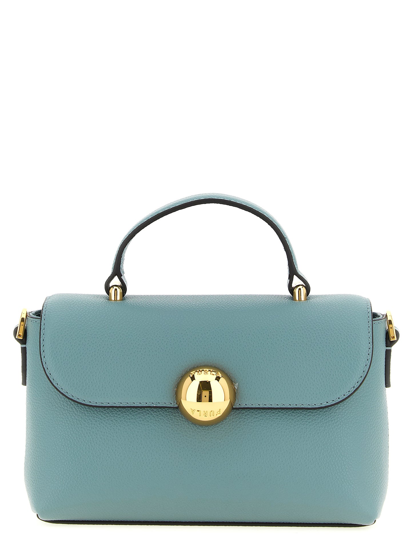 Bolso de mano Furla de piel de becerro azul