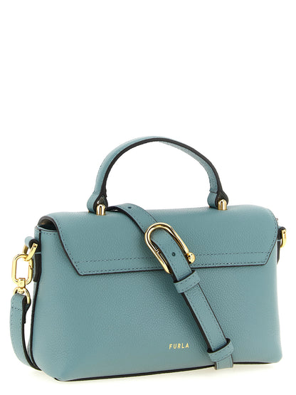 Bolso de mano Furla de piel de becerro azul