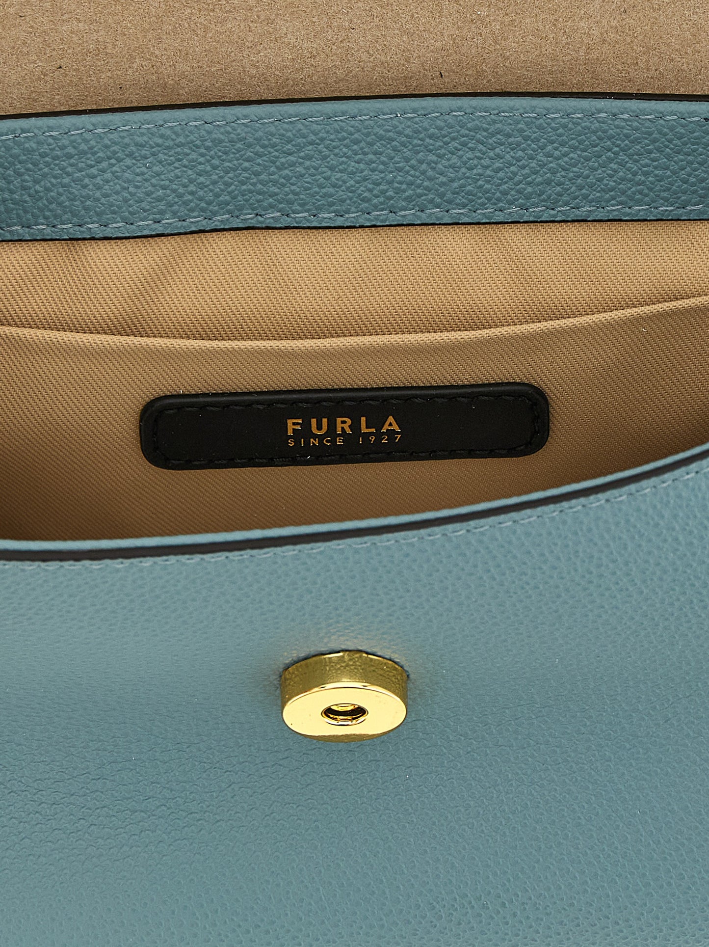 Bolso de mano Furla de piel de becerro azul