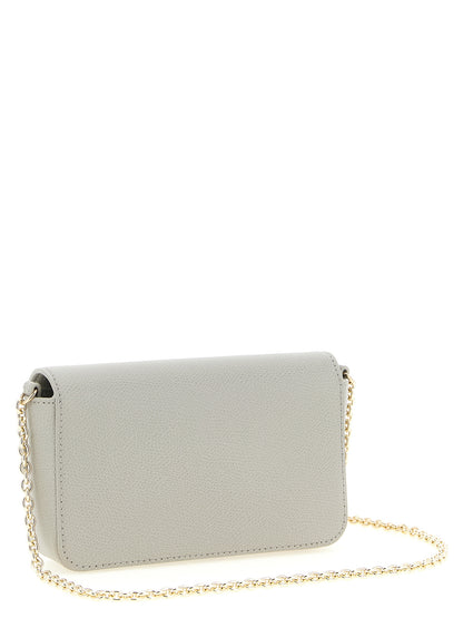 Furla 1927 Mini Crossbody Bag in Grey Calfskin