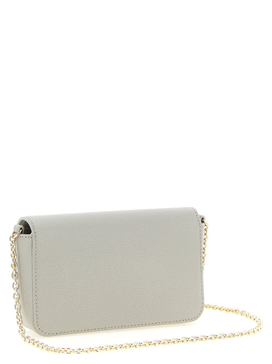 Bolso Bandolera Furla 1927 Mini En Piel De VacunoGris