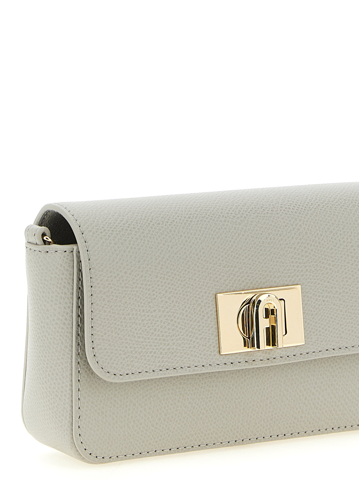 Furla 1927 Mini Crossbody Bag in Grey Calfskin