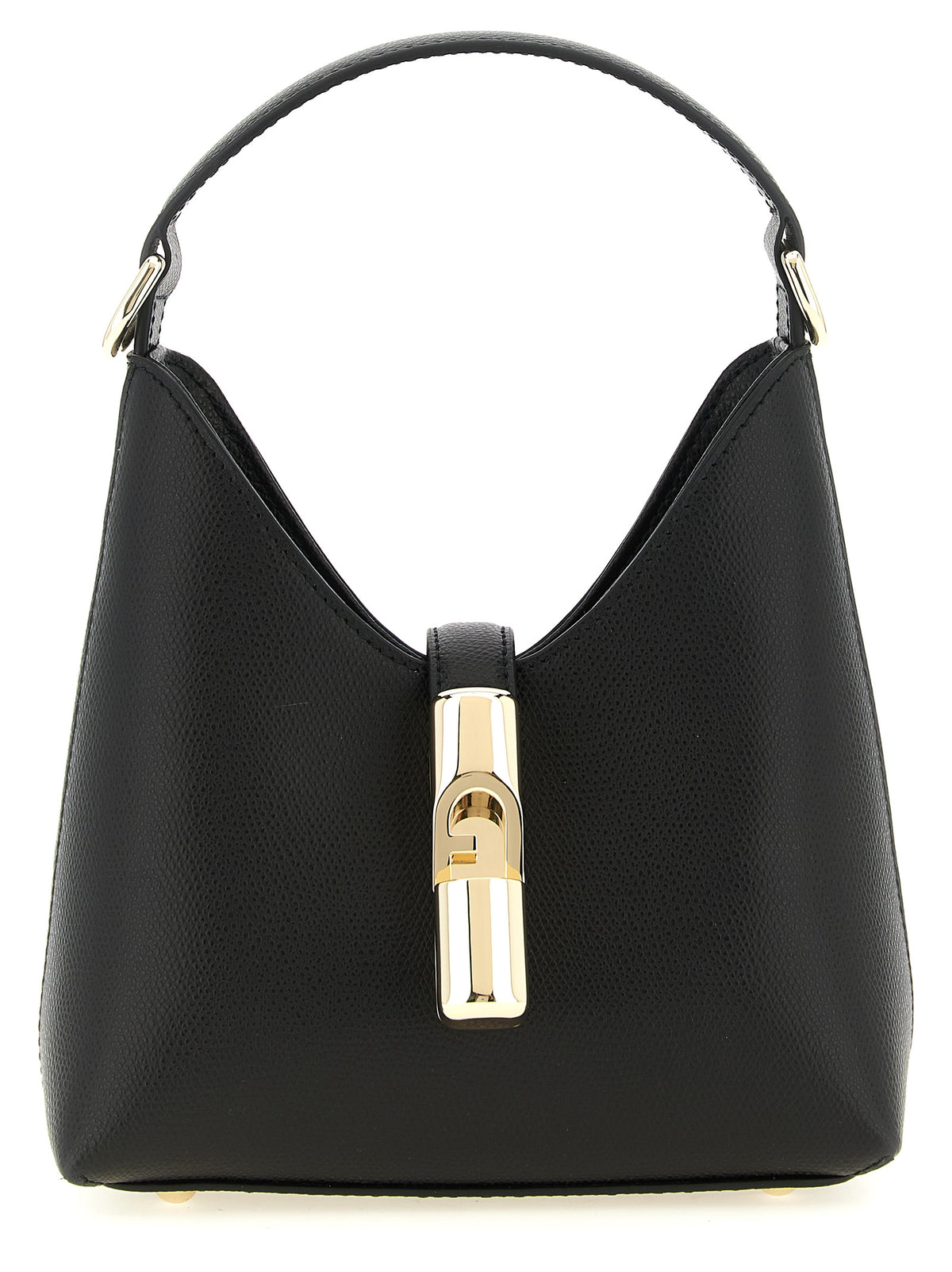 Bandoulière Furla Iride mini en cuir de veau noir
