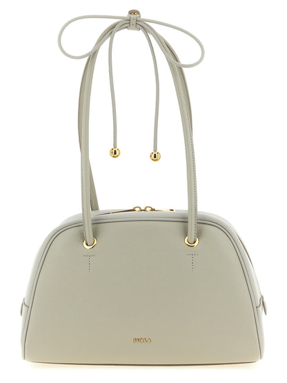 Bolso De Piel De Becerro En Color Gris De La Marca Furla