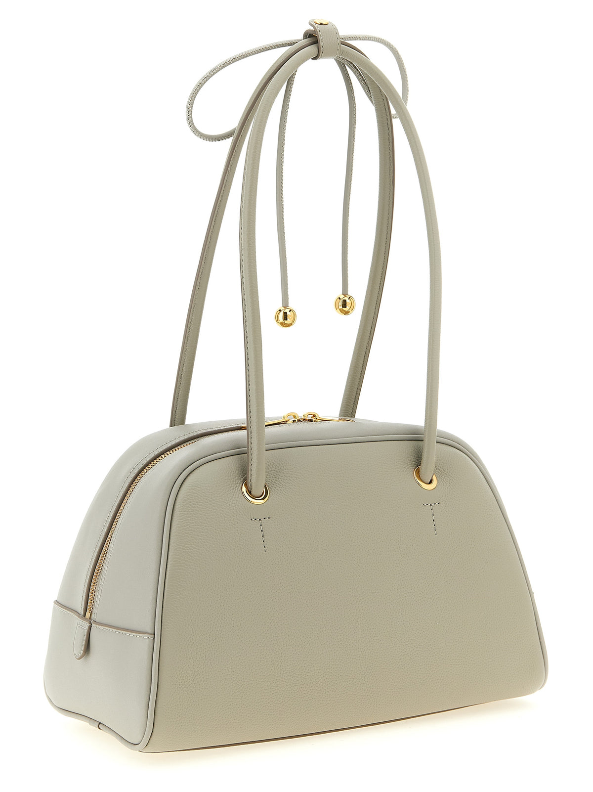 Bolso De Piel De Becerro En Color Gris De La Marca Furla