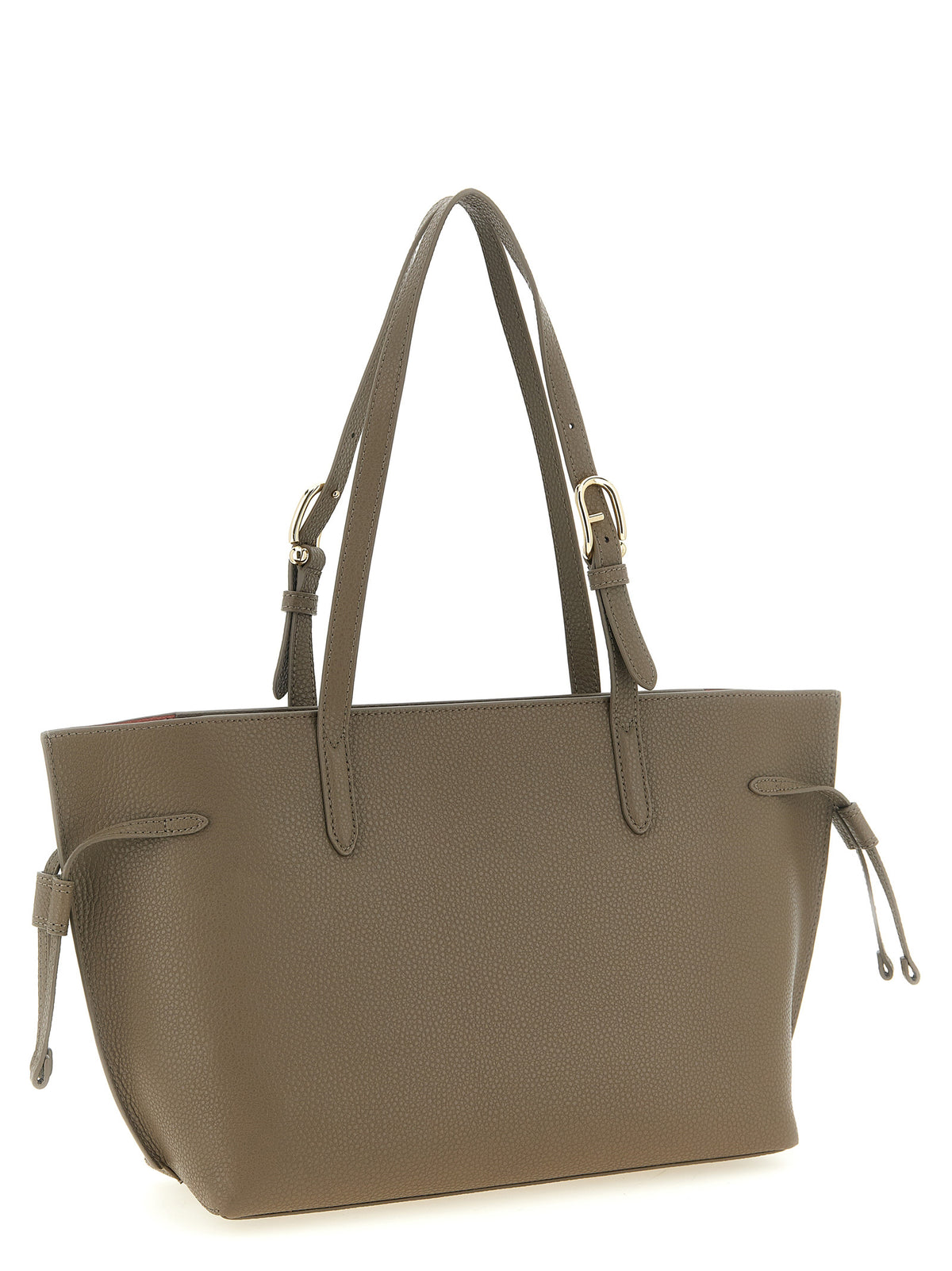 Furla Ava M Grey Calfskin Leather Tote Bag