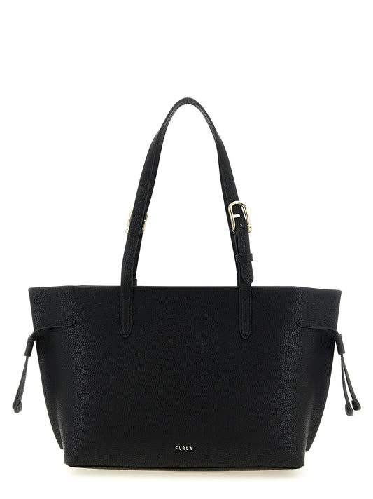 Furla Bolso Tote Ava M De Piel De VacunoNegra Con Gran Capacidad