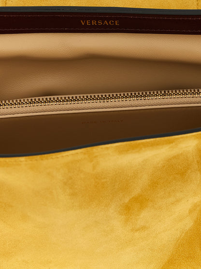 Bolso de mano Versace bicolor de piel de becerro