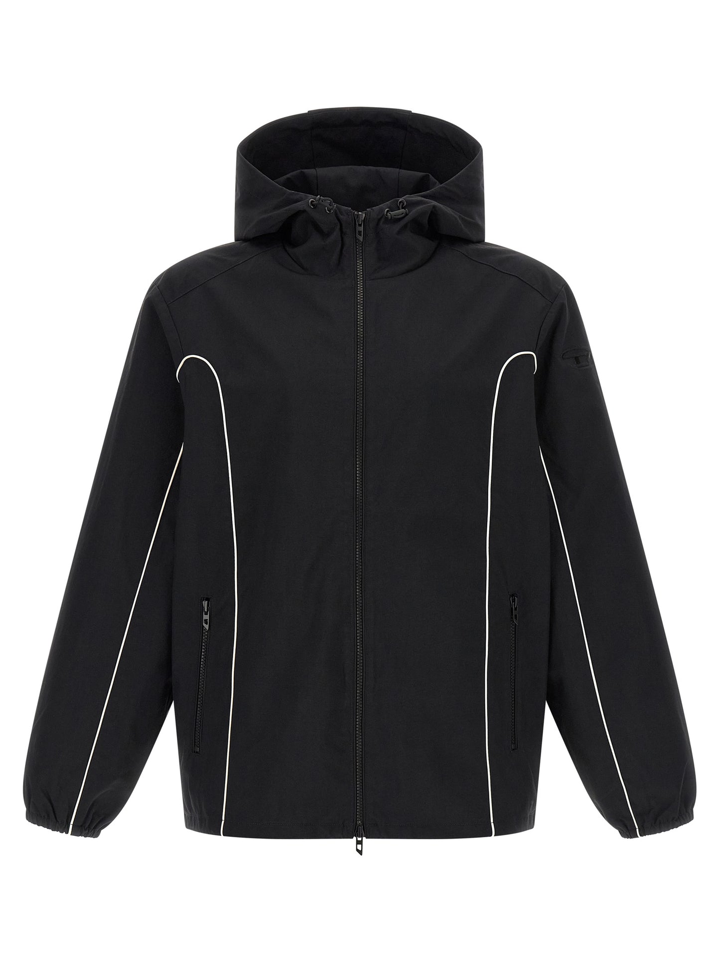 Diesel J-Hives-Wrd Black Polyamide Outer Jacket