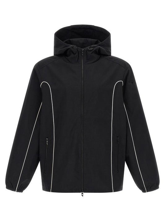 Chaqueta Exterior De Poliamida Negra Diesel J-Hives-Wrd