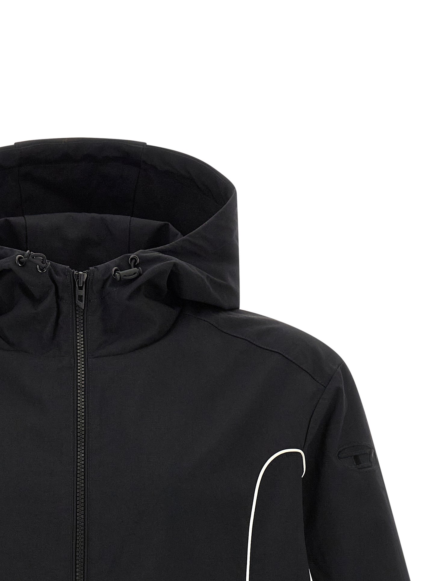 Diesel J-Hives-Wrd Black Polyamide Outer Jacket