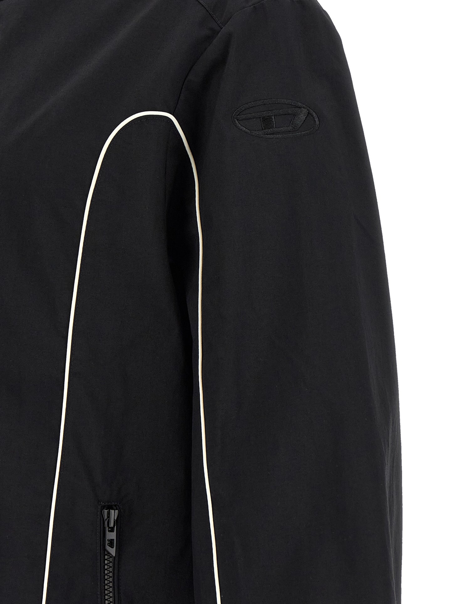 Diesel J-Hives-Wrd Black Polyamide Outer Jacket