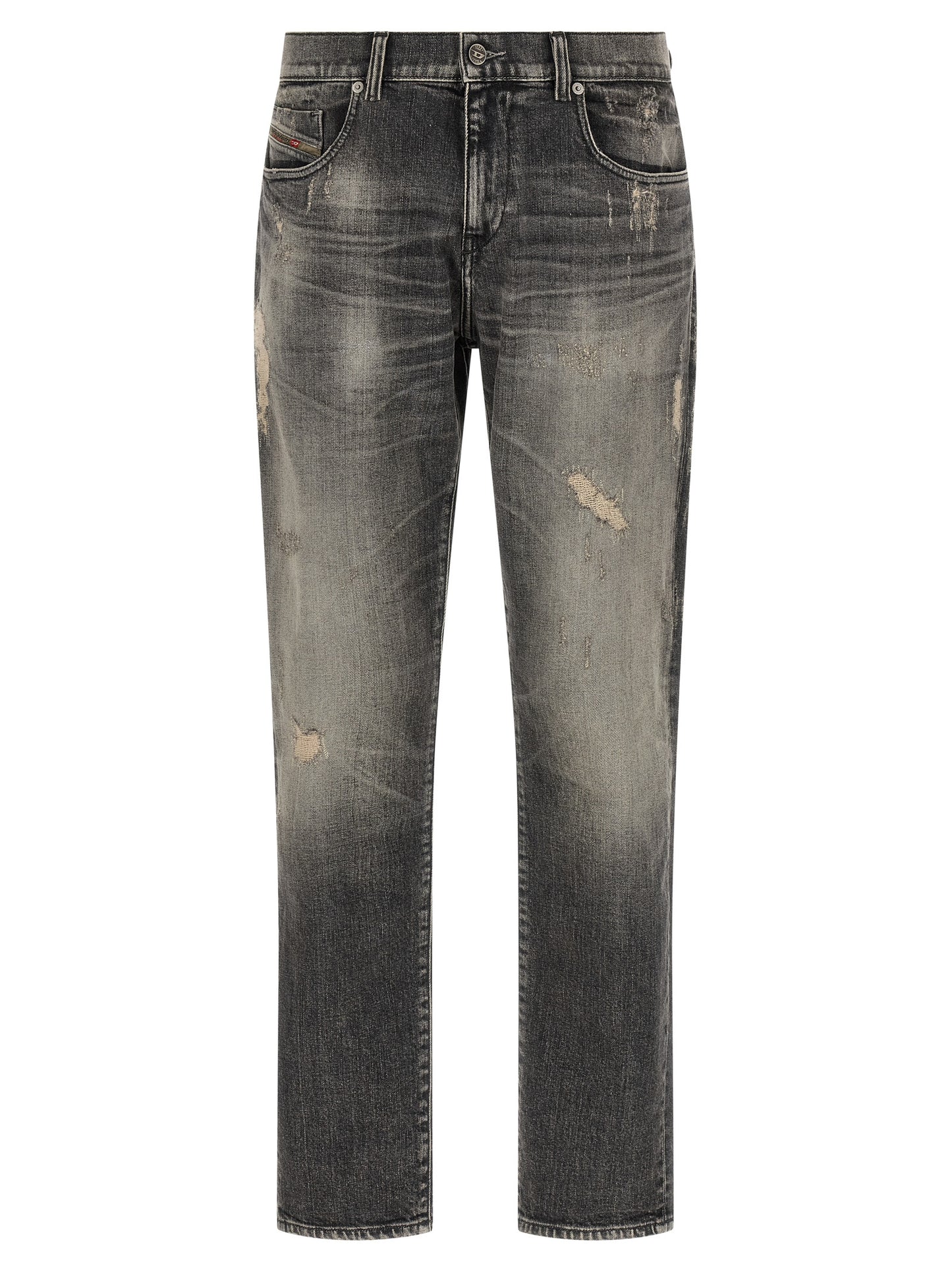 Diesel Vaqueros D-Strukt de Algodón Gris - Corte Slim Ajustado
