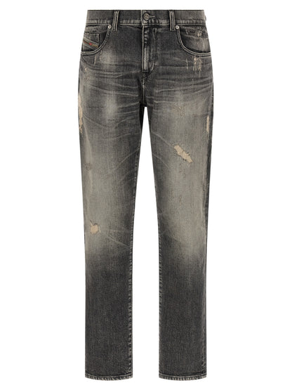 Diesel Vaqueros D-Strukt de Algodón Gris - Corte Slim Ajustado