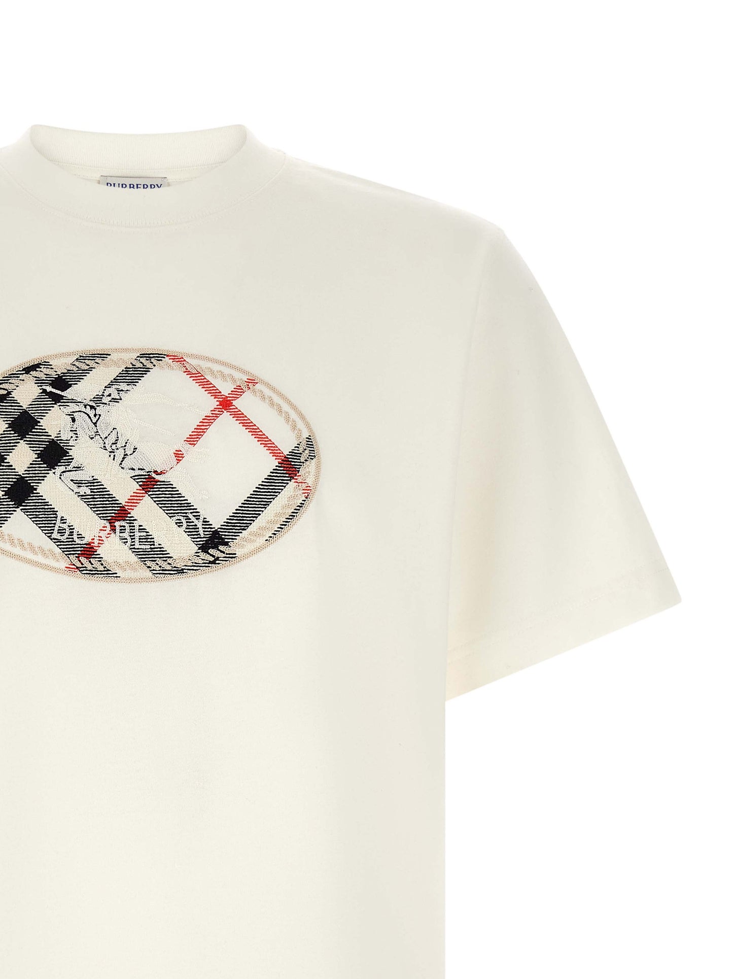Camiseta De Algodon Blanco Burberry Coleccion Ryan
