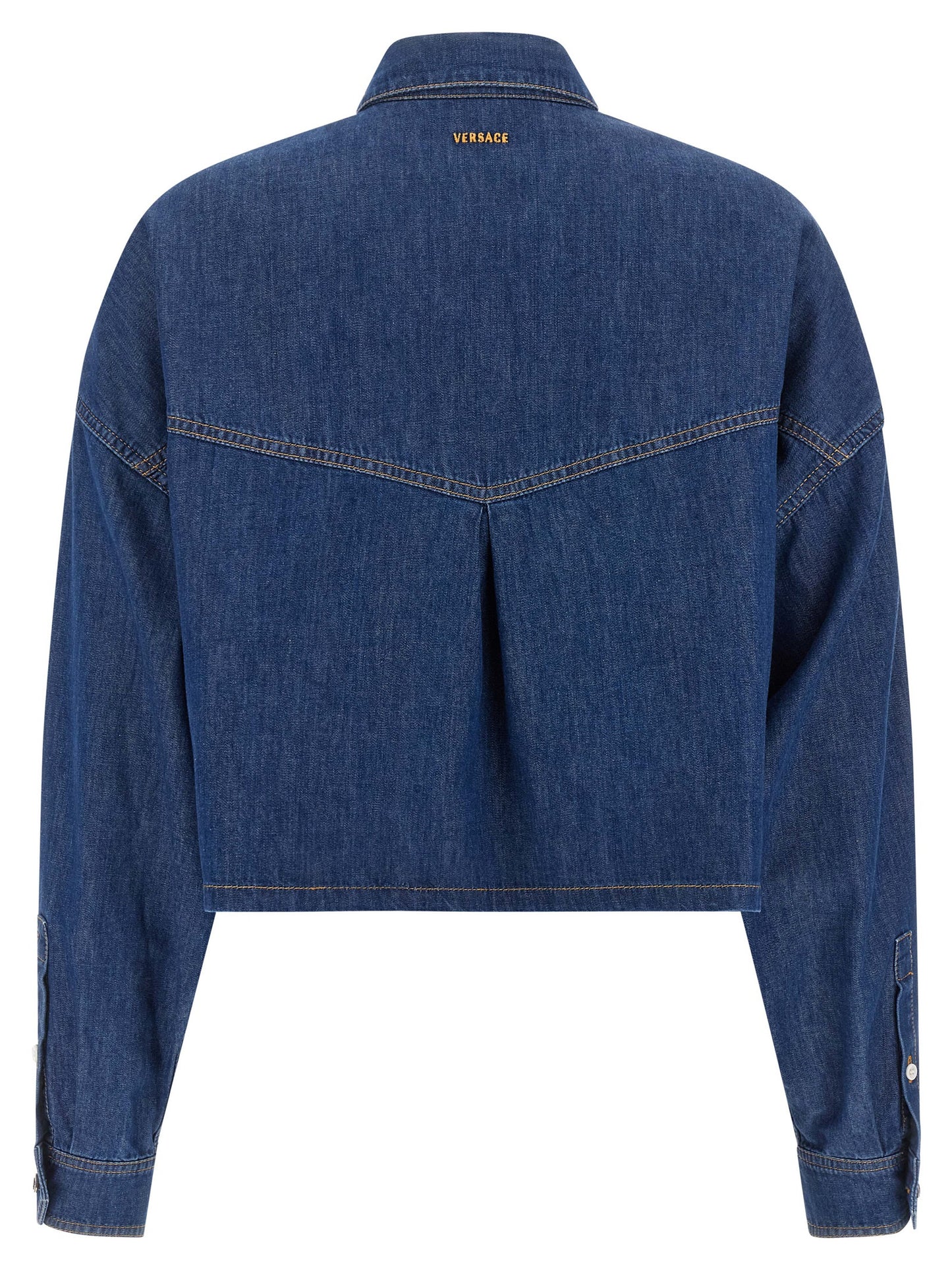 Blusa Versace de algodón azul