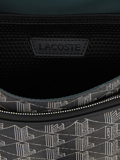 Bolso cruzado Lacoste de PVC negro