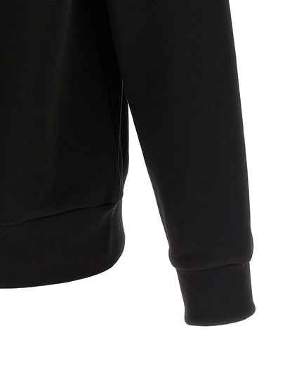 Sweat-shirt Lacoste en coton noir à col rond