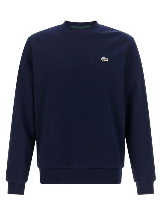 Sudadera De Algodón Azul Lacoste