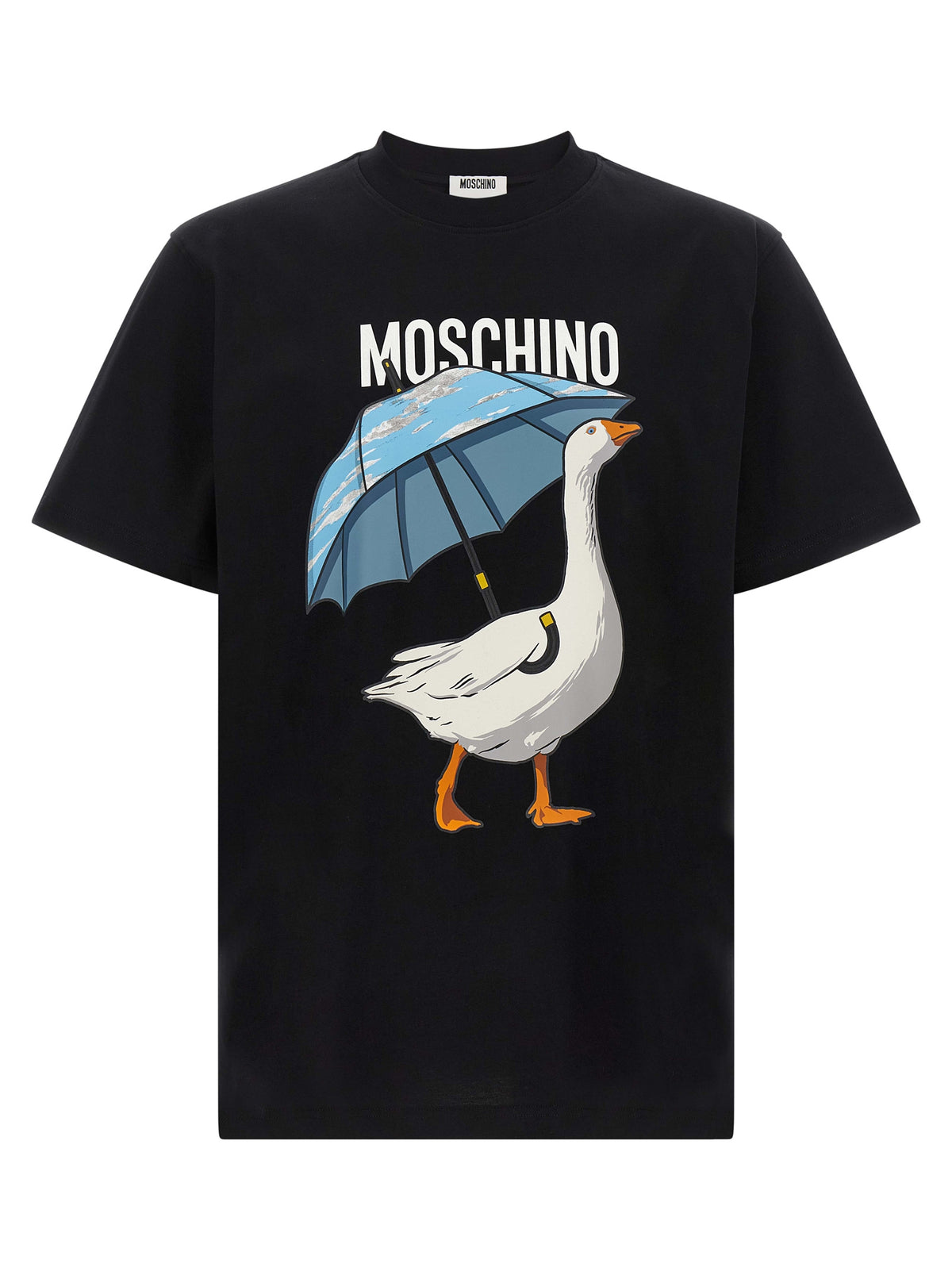 Camiseta Moschino De Algodón Negro Con Corte Clásico