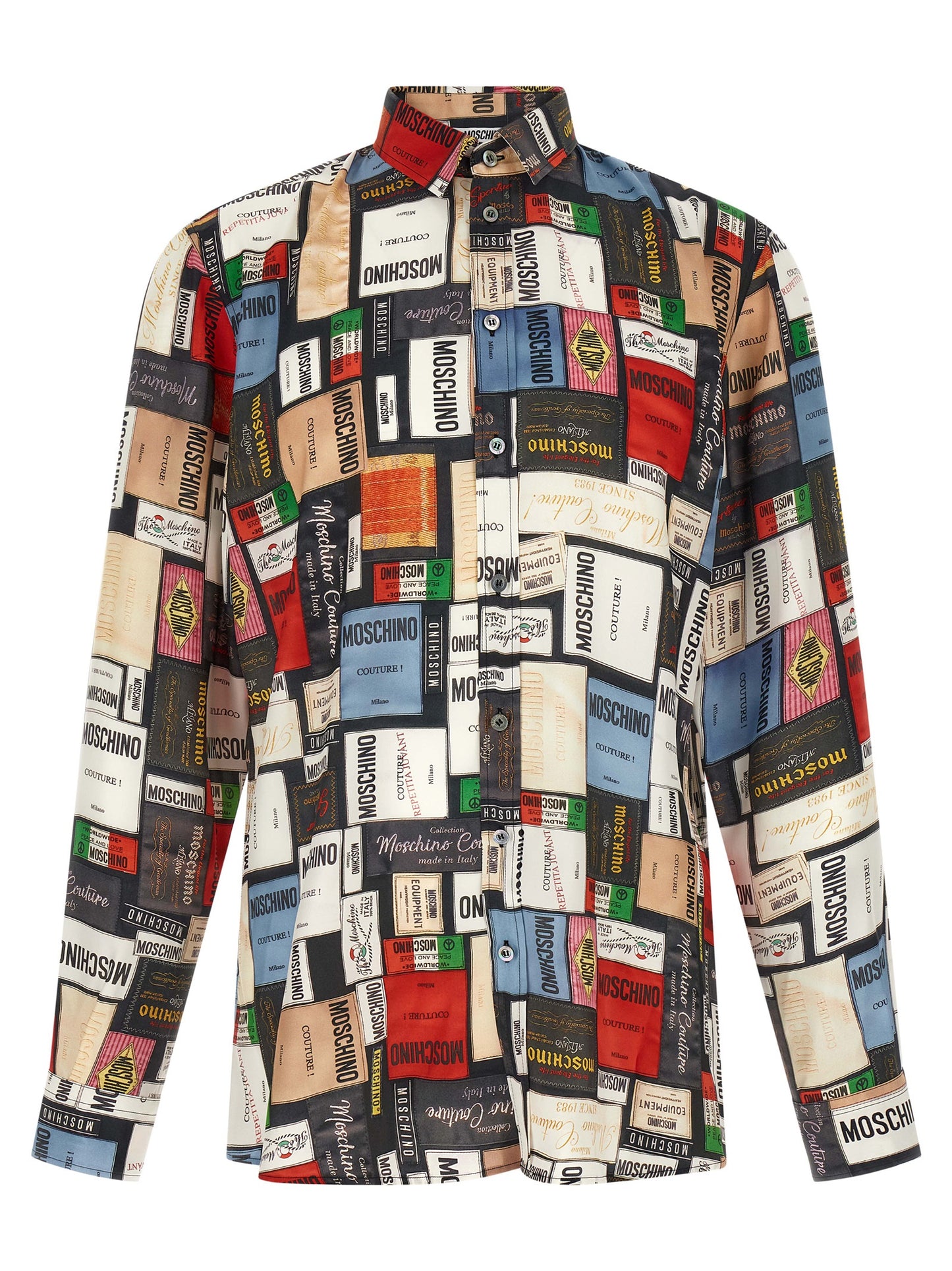 Blusa Moschino multicolor de seda