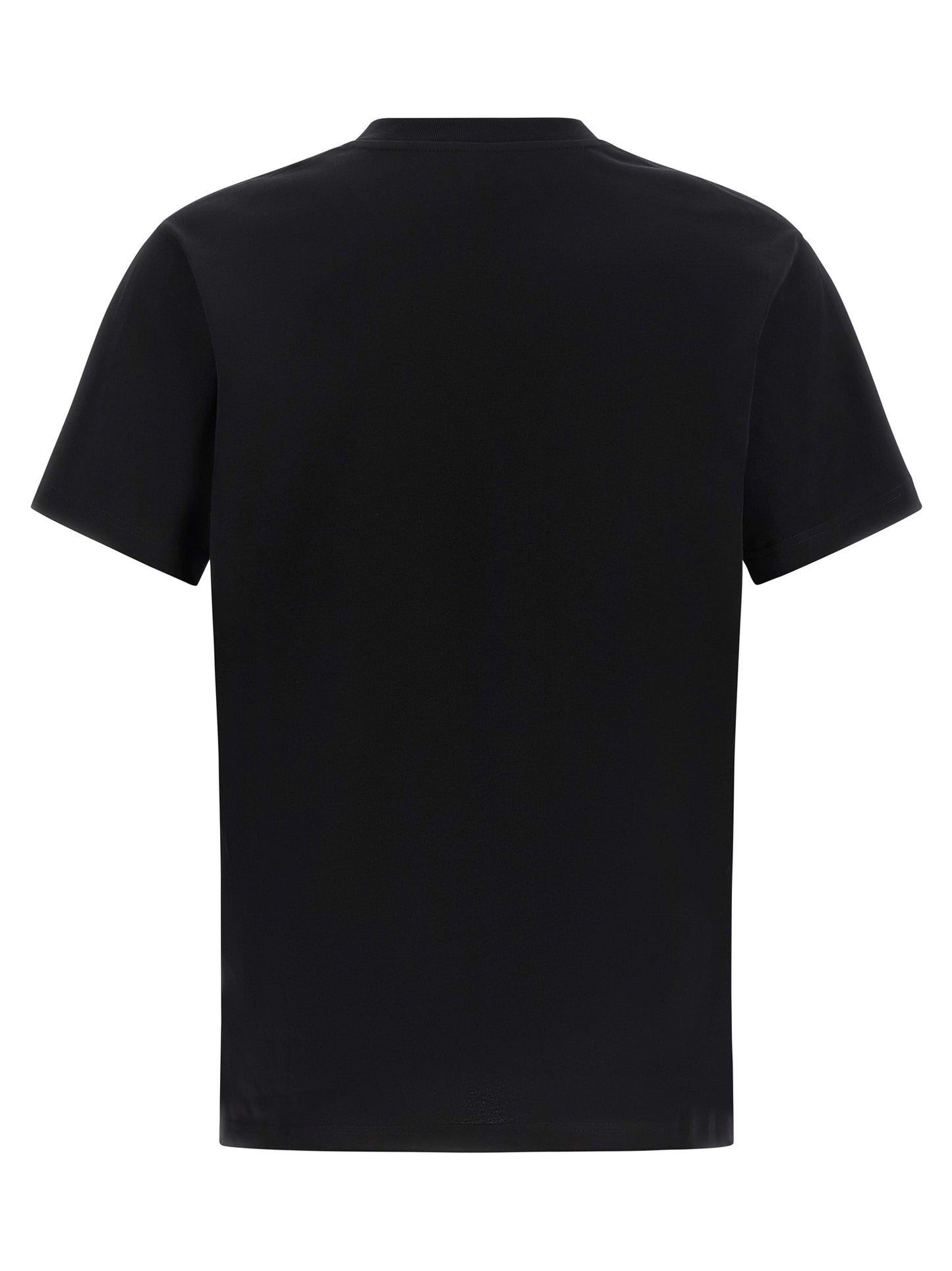 Camiseta Moschino De Algodón Negro Con Estampa Milanhattan