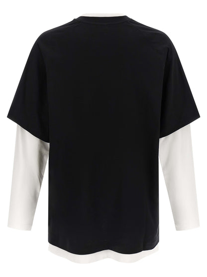 Moschino Multicolor Optical Illusion Cotton T-Shirt
