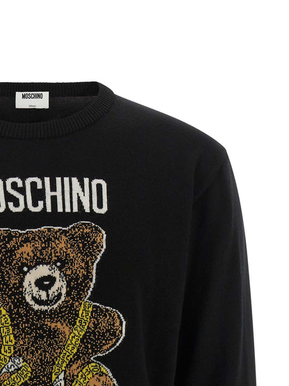 Cárdigan Moschino de lana virgen negra