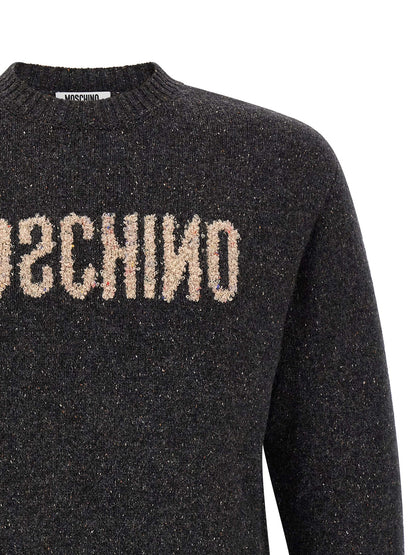 Moschino Grey Wool Cardigan - Italian Made