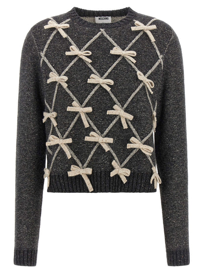 Cárdigan Moschino de lana gris