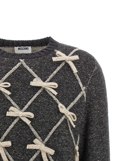 Cárdigan Moschino de lana gris