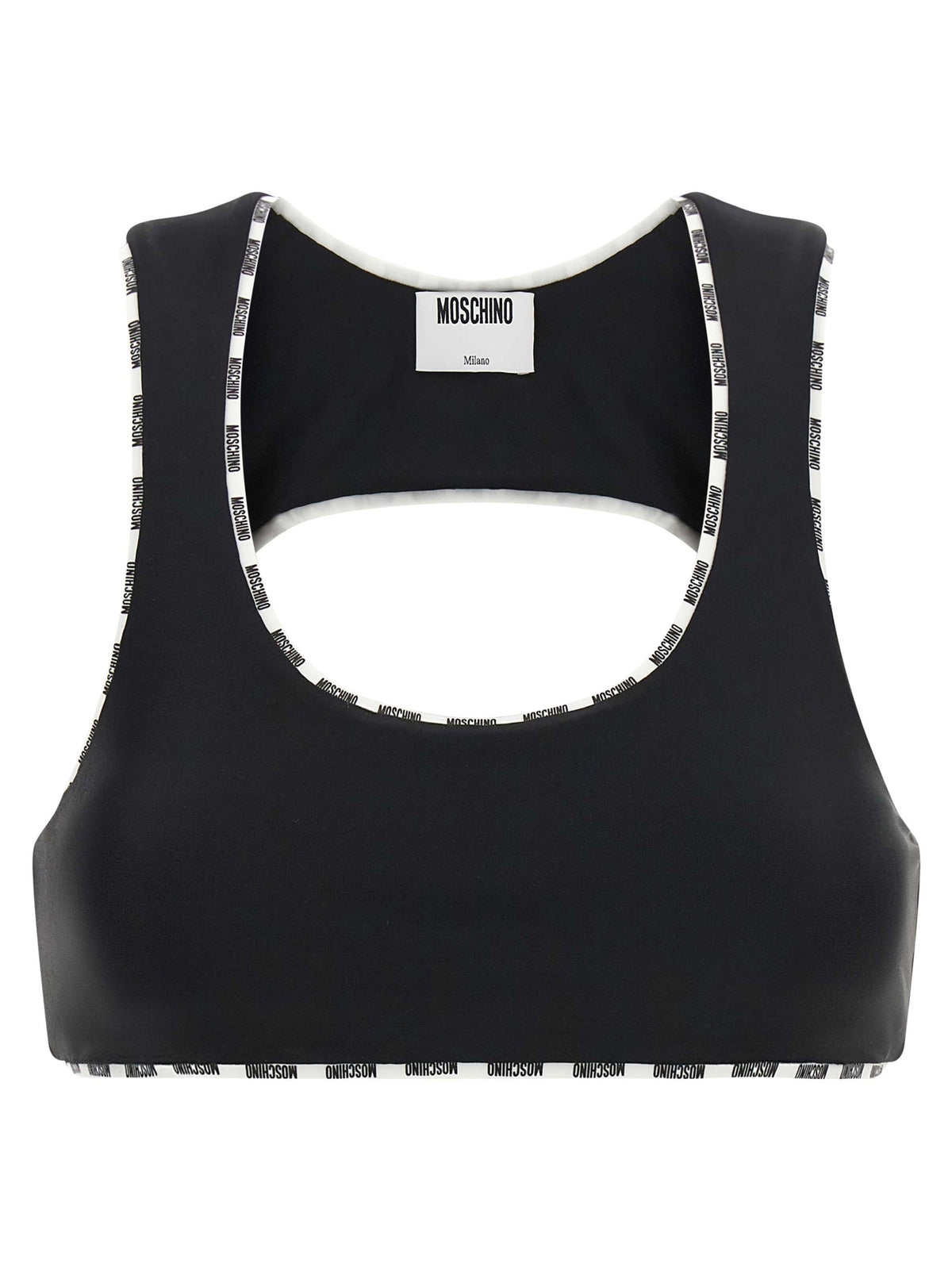 Sujetador Deportivo De Poliamida Bicolor De Moschino
