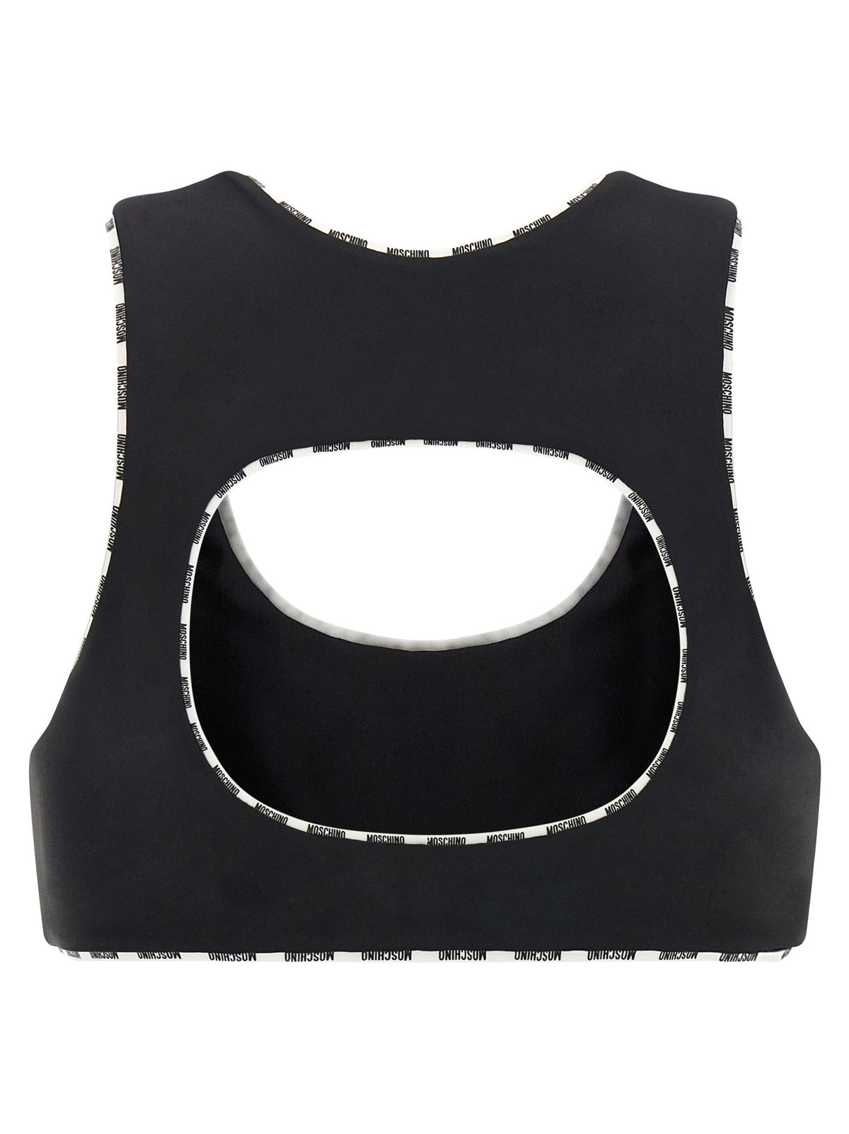 Sujetador Deportivo De Poliamida Bicolor De Moschino