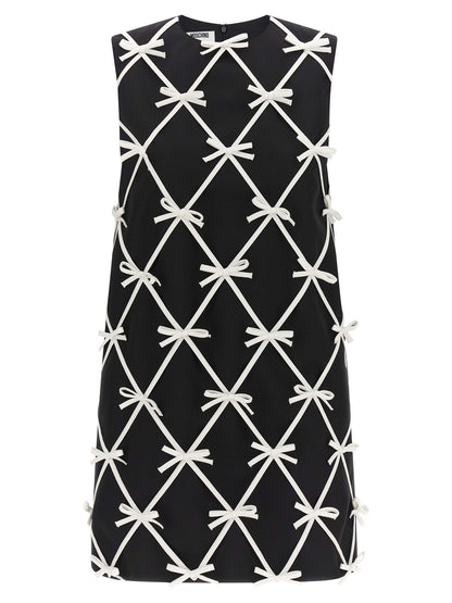 Minivestido Bicolor de Lana Virgen Moschino