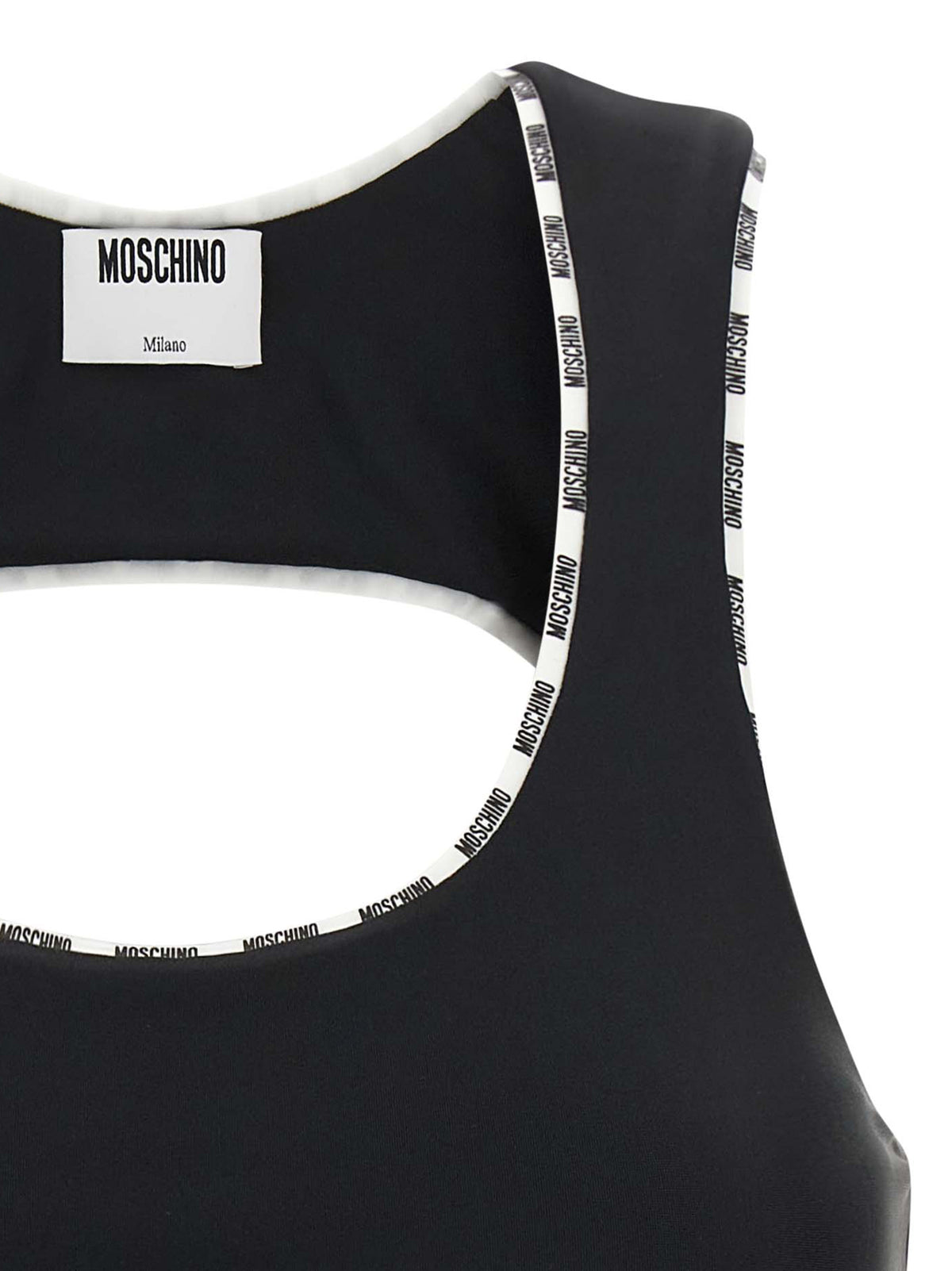 Sujetador Deportivo De Poliamida Bicolor De Moschino