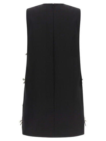 Minivestido Bicolor de Lana Virgen Moschino