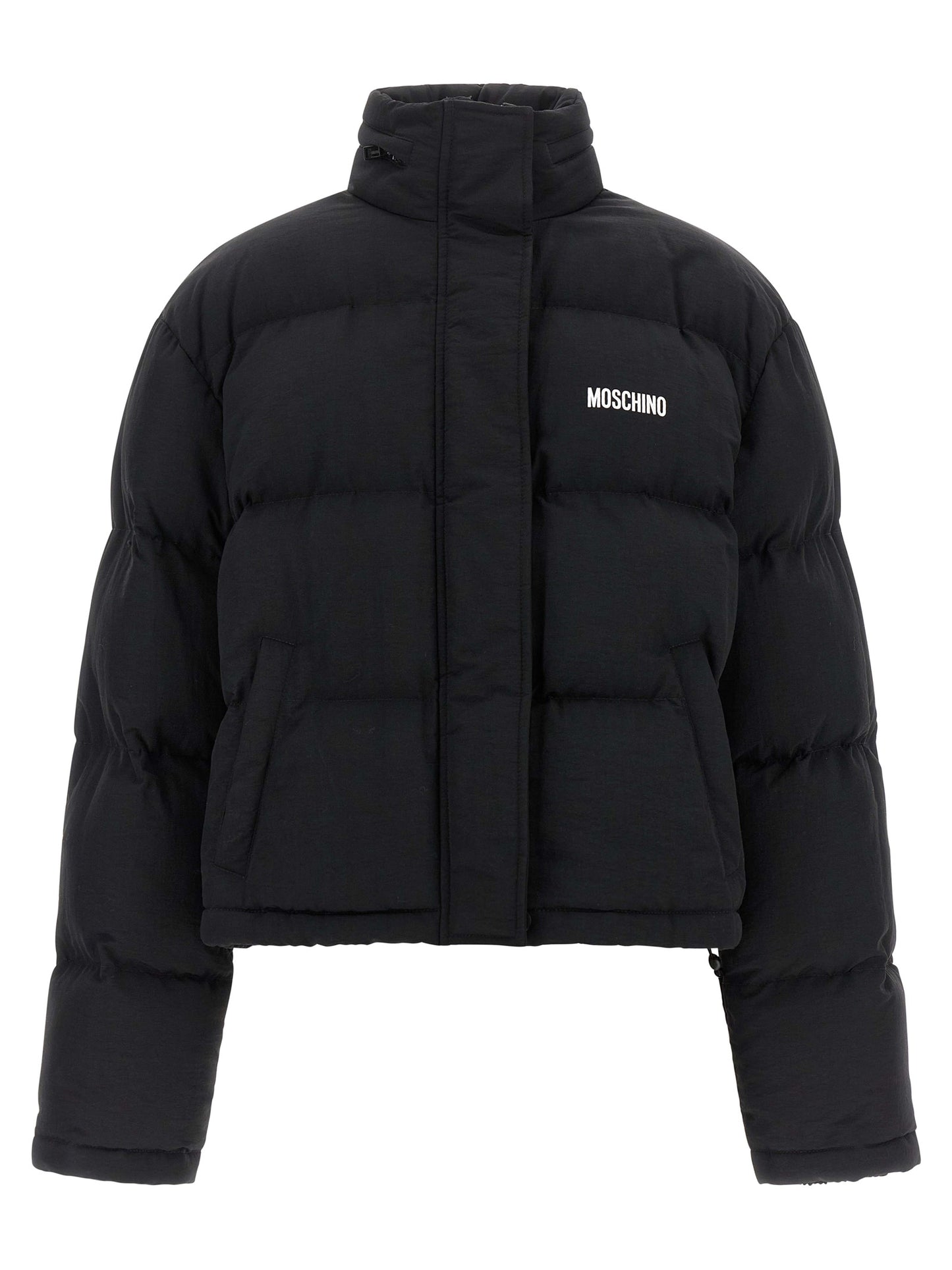 Moschino Chaqueta Clásica Bomber De Poliamida Negra